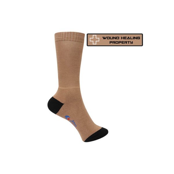 allen cooper bamboo crew socks, with wound healing property acs 313