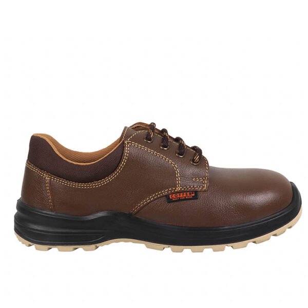 coffer safety m 1046 leather safety shoe, formal design, tan safety shoe, steel toe cap, water resistant industrial safety footwear