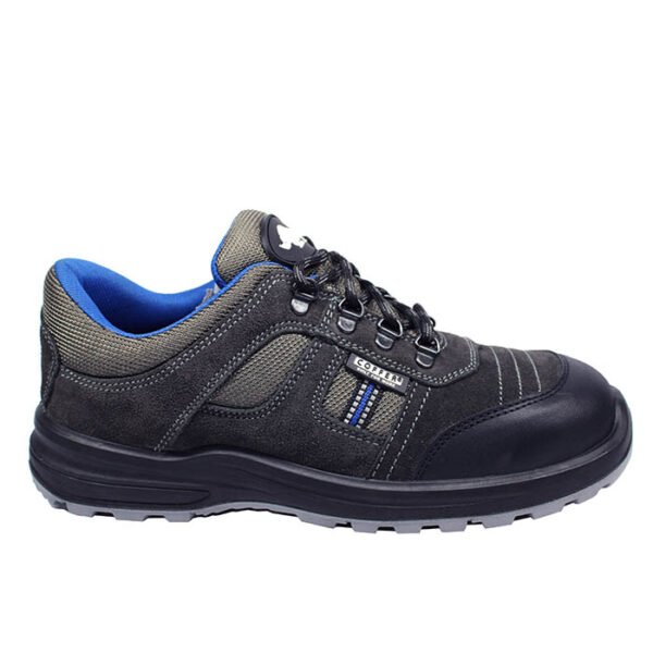 coffer safety m 1007 sporty safety shoe, suede leather upper, anti-skid sole design, 200j steel toe cap