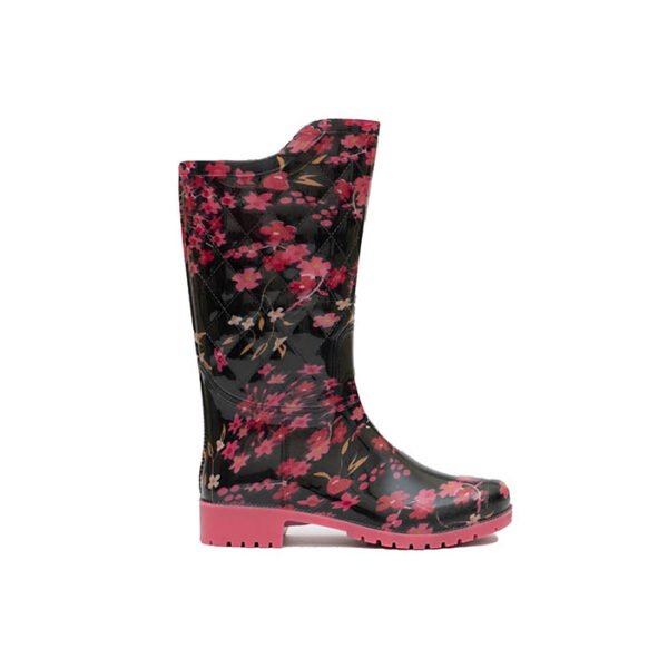 hillson desi girl rainboot for women, water proof gumboot, slip resistant waterproof boot. d1 side