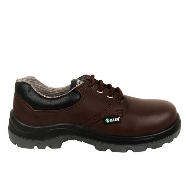 zain safety zm 05 safety shoe, isi marked, pu sole, 200j steel toe, scratch resistant, water and heat resistant, anti-skid sole