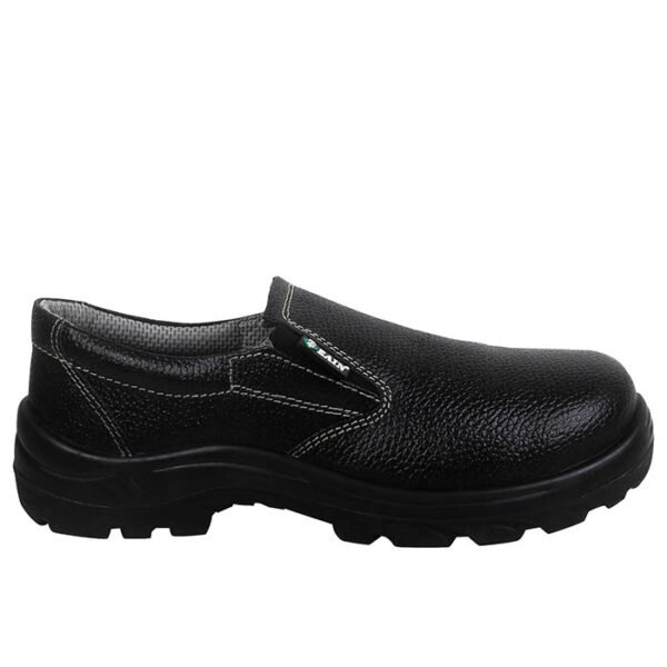 zain safety zm08 slip-on safety shoe, double density pu sole, leather upper