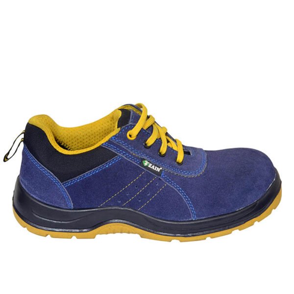 zain safety zm luxor safety shoe, isi marked, pu sole, 200j steel toe, scratch resistant, water and heat resistant, anti-skid sole