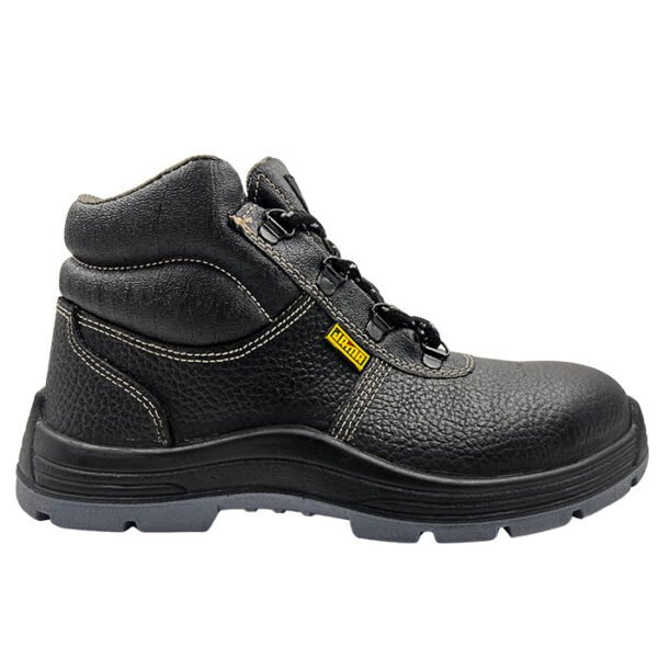 jama safety shoe jb120, hi-ankle, leather upper, anti-static, ant-skid, heat, water & oil resistant